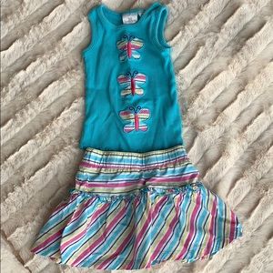 Tank top and skirt set